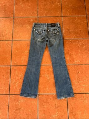 Miss Me Bootcut Jeans Women’s Size 27 Distressed Light Wash Y2K Denim